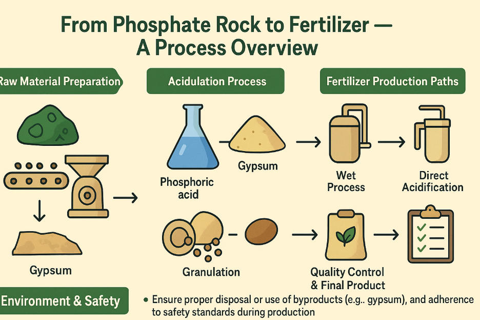 From Phosphate Rock to Fertilizer — A Process Overview