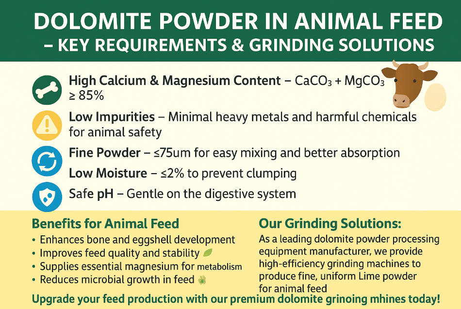 Dolomite Powder in Animal Feed – Key Requirements & Grinding Solutions.jpg